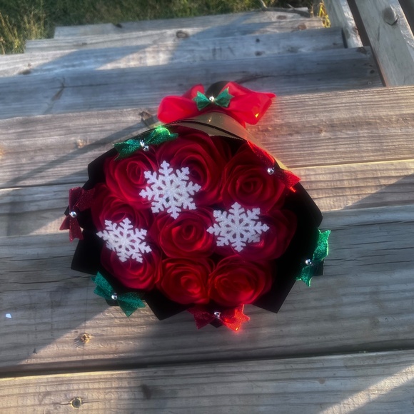 Small winter Christmas gift eternal bouquet - Picture 6 of 6